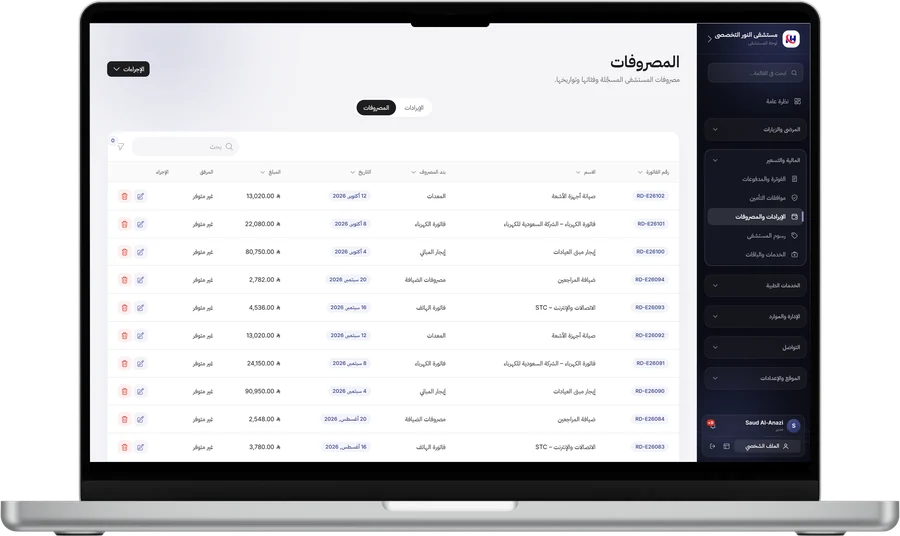 المصروفات