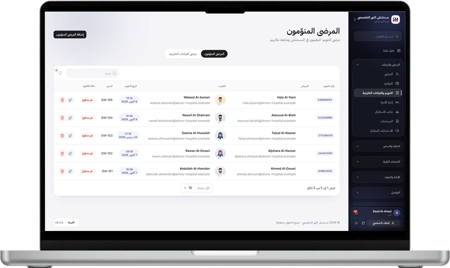 المرضى المنوّمون