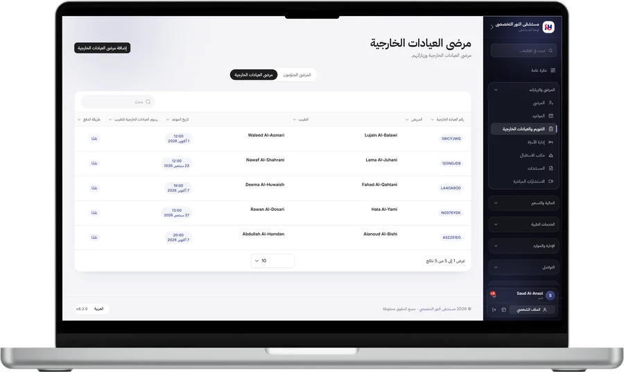 العيادات الخارجية